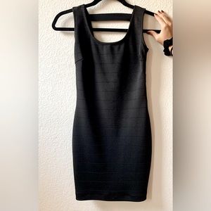 Love Culture Black Mini Bodycon Semiformal Dress